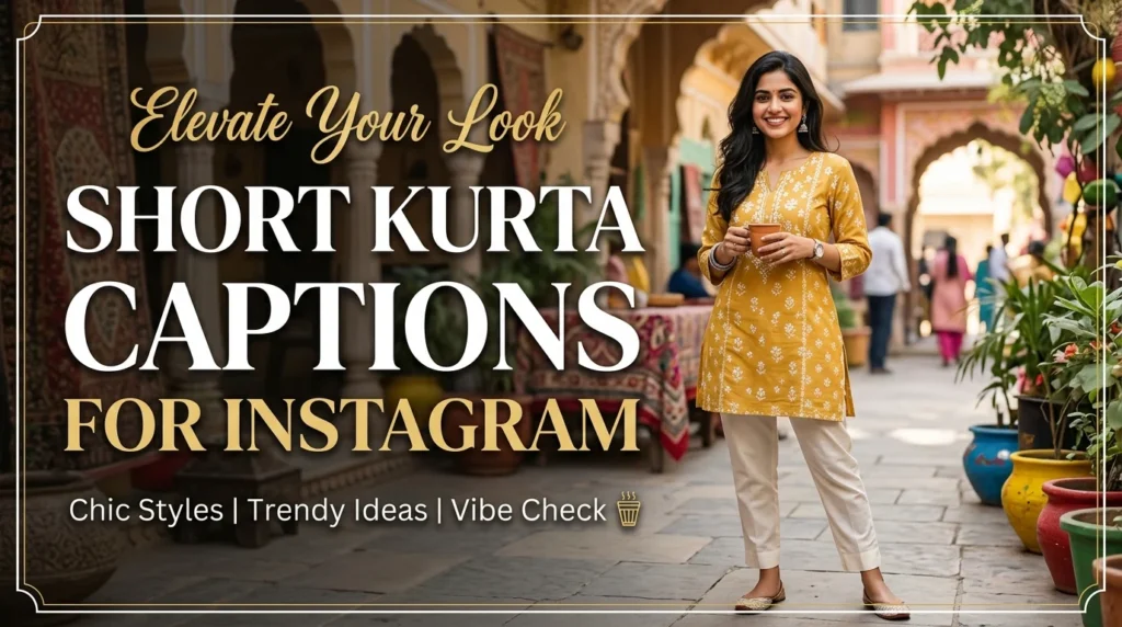 Short Kurta Captions for Instagram