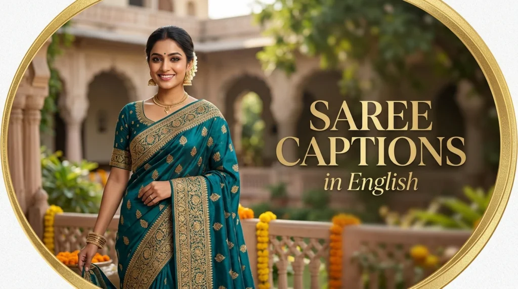 Short Saree Captions in English