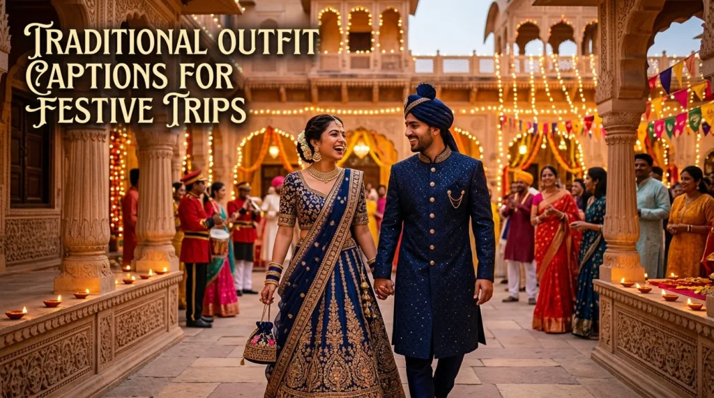 Traditional Outfit Captions for Festive Trips