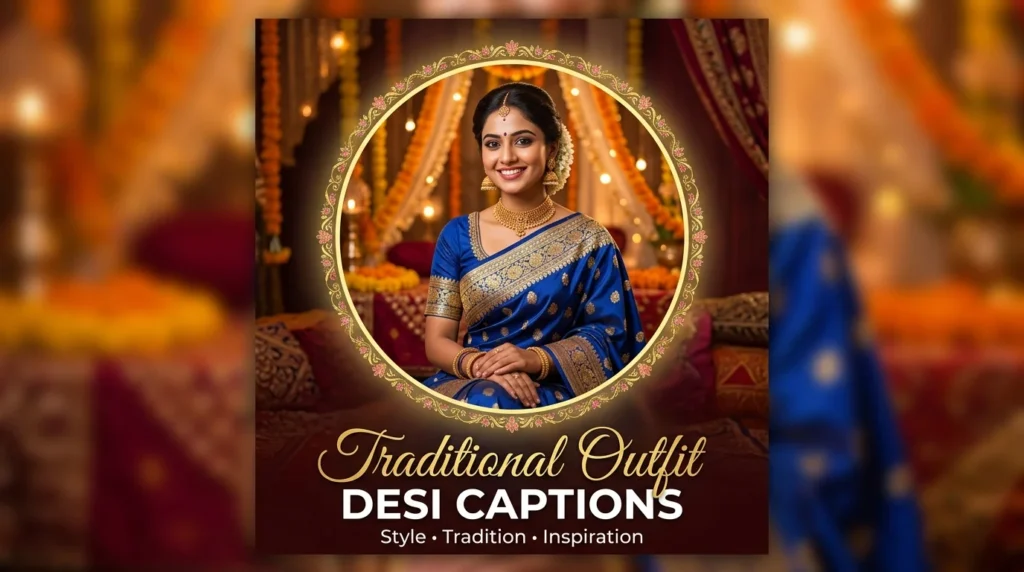 Traditional Outfit Desi Captions