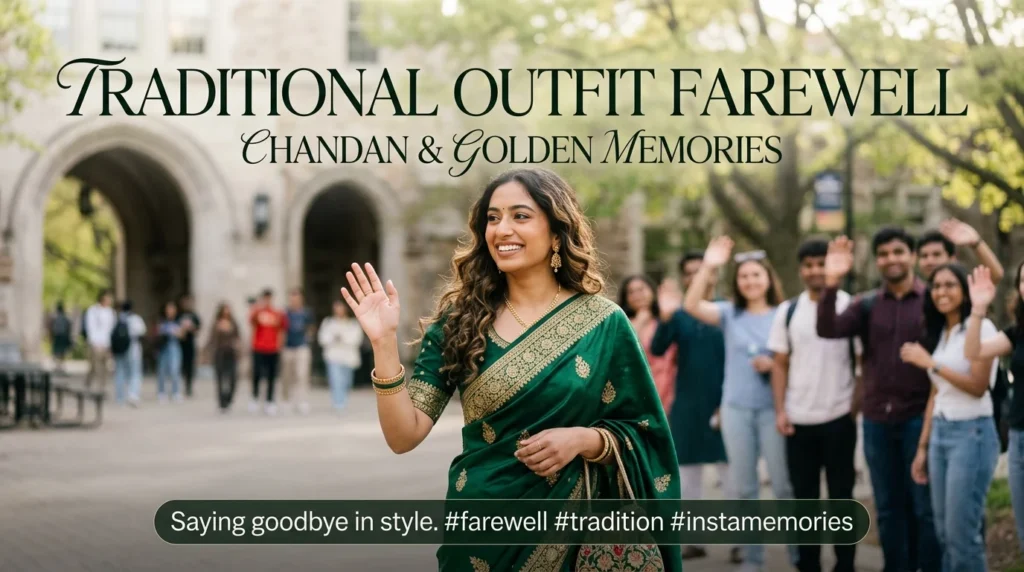 Traditional Outfit Farewell Captions for Instagram