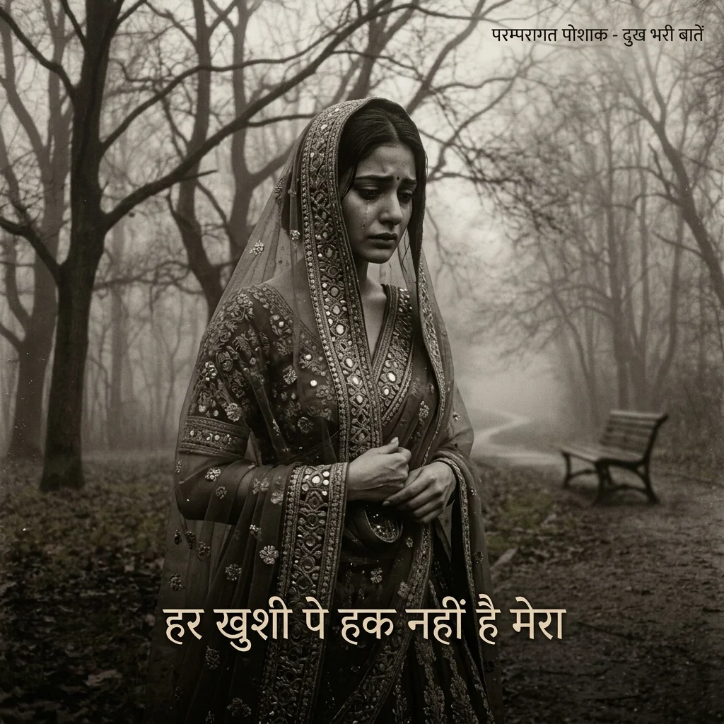 Traditional Outfit Sad Captions for Instagram in Hindi
