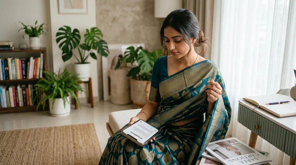Traditional Outfit Saree Captions