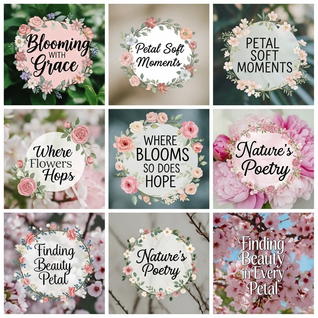 Aesthetic Flower Captions for Instagram