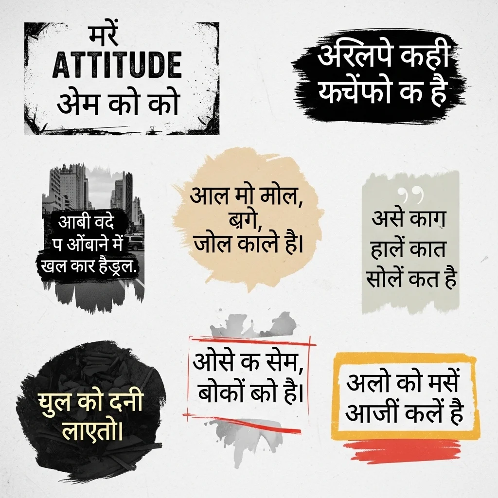 Attitude Captions for Instagram in Hindi