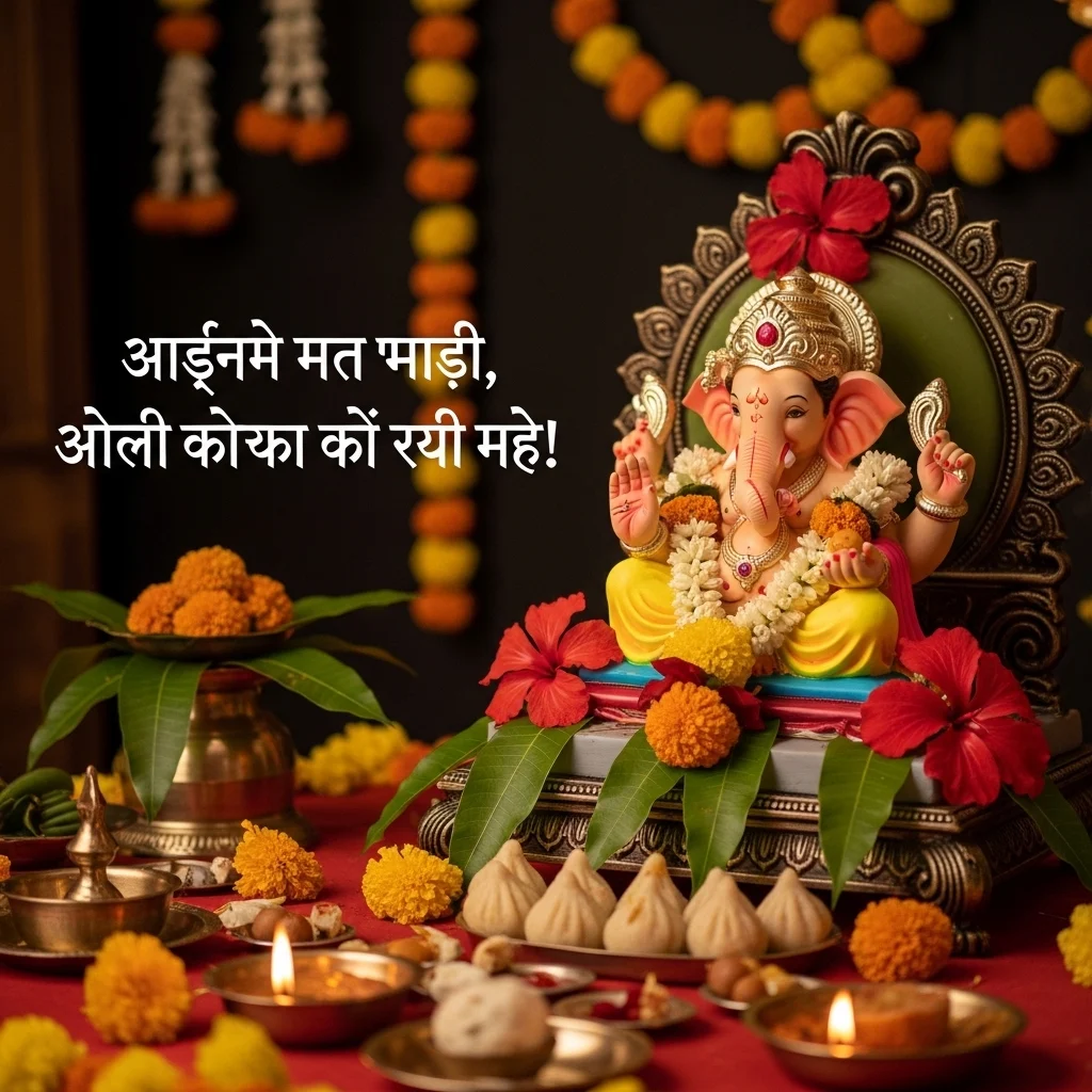 Ganpati Captions for Instagram in Marathi