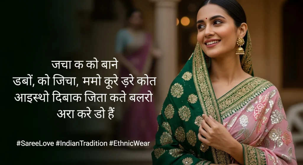 Saree Captions for Instagram in Hindi
