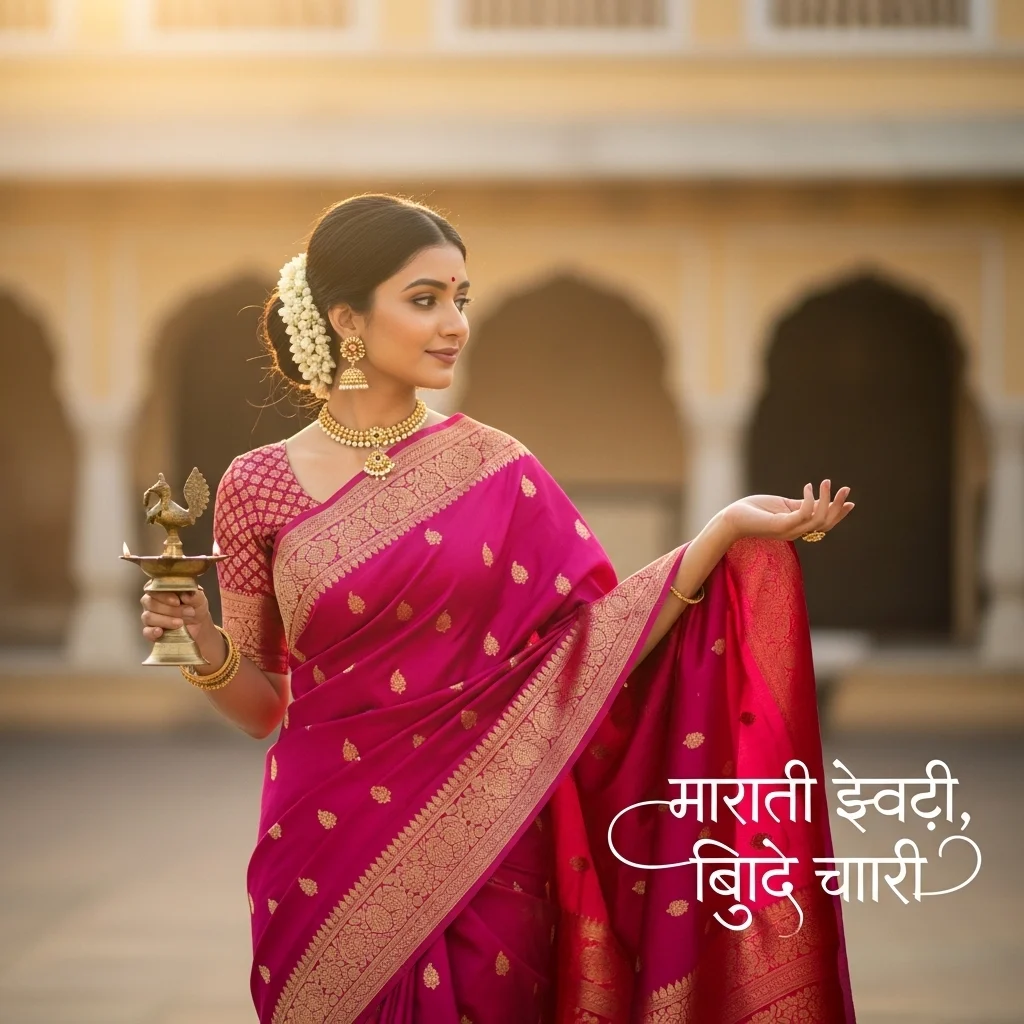 Saree Captions for Instagram in Marathi