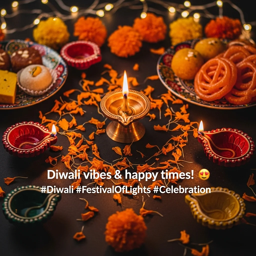 Short Diwali Captions for Instagram