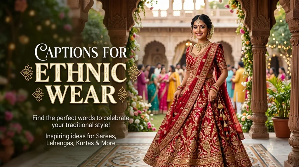Captions for Ethnic Wear