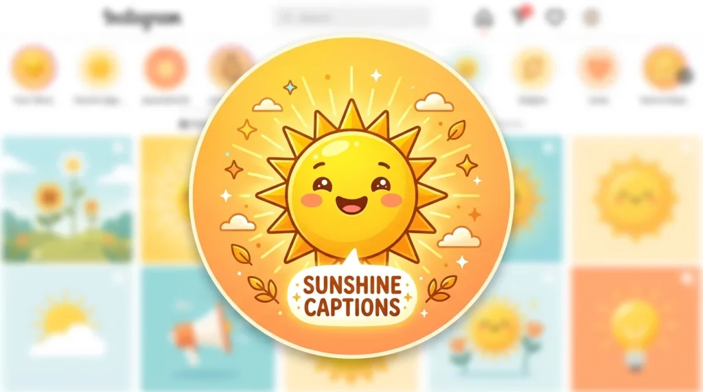 Sunshine Captions for Instagram