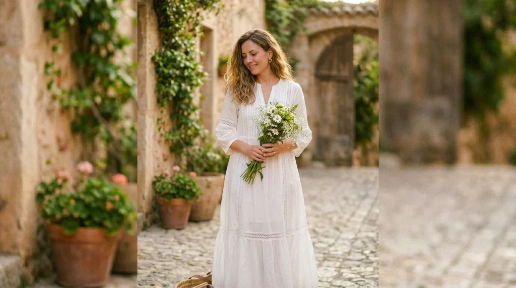 White Dress Captions for Instagram