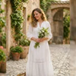 White Dress Captions for Instagram