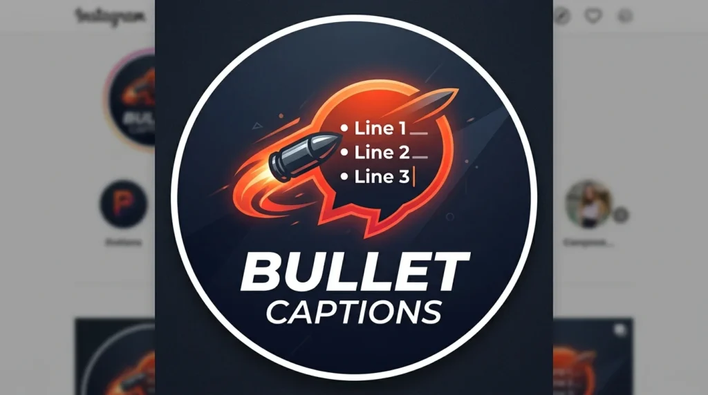 Bullet Captions for Instagram