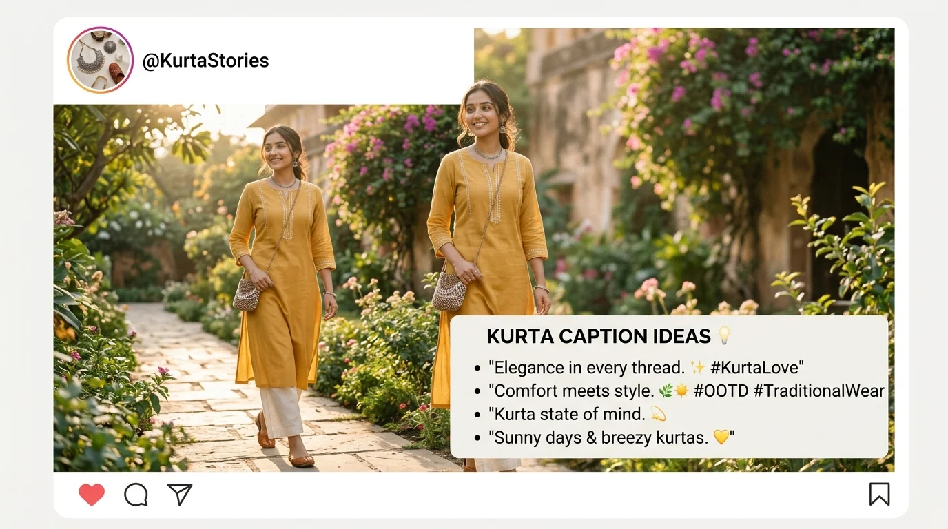 Kurta Captions for Instagram