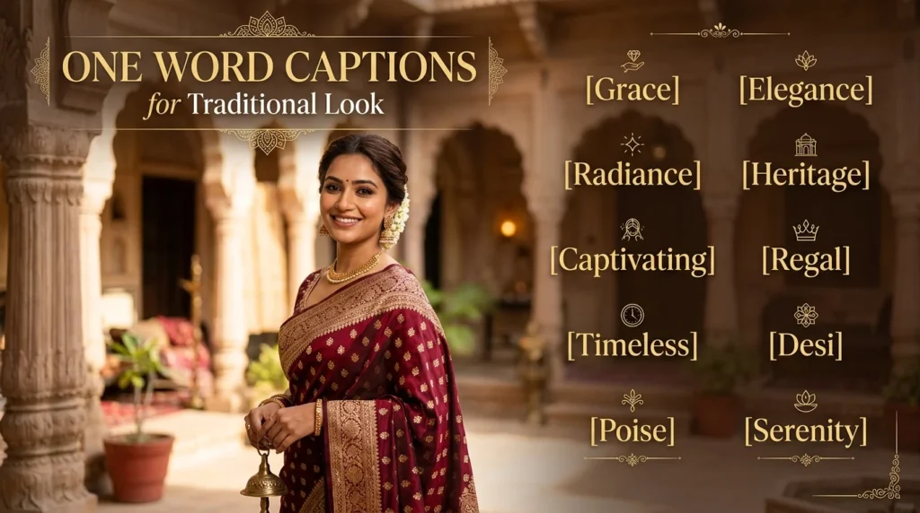 One Word Captions for Traditional Look