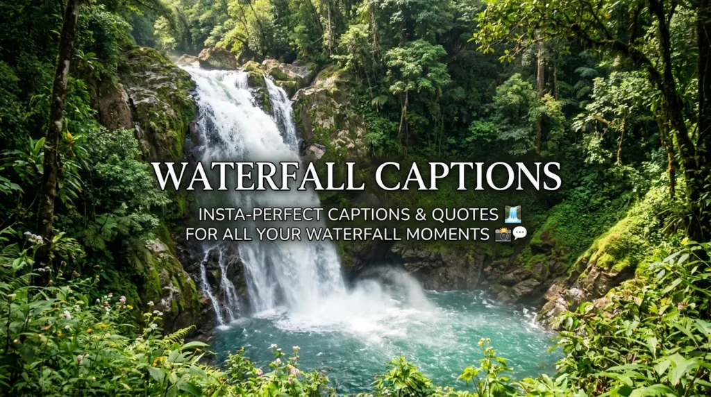 Waterfall Captions for Instagram